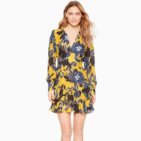 Parker Hayley Long Sleeve Keyhole Dress 